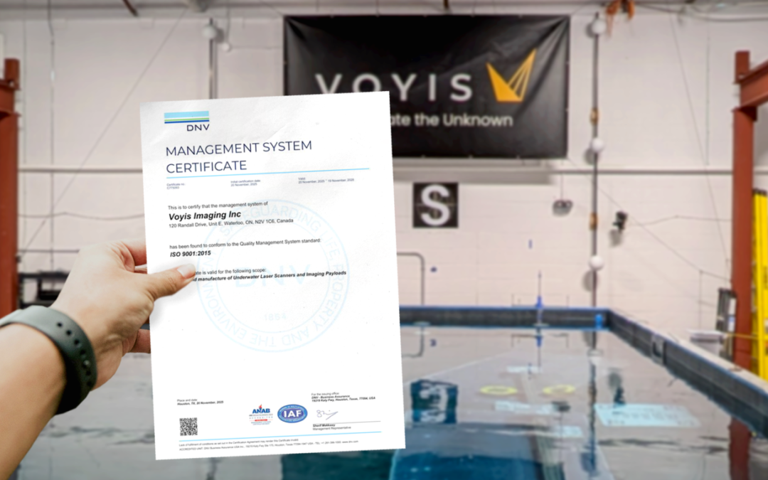 Voyis Achieves ISO 9001 Certification from DNV